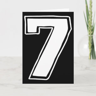 Number 7 Six Seven 6 7 Meme 67 Funny 7th Birthday Card