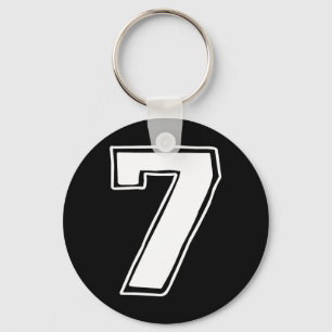 Number 7 Six Seven 6 7 Meme 67 Funny 7th Birthday  Keychain