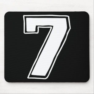 Number 7 Six Seven 6 7 Meme 67 Funny 7th Birthday  Mouse Pad