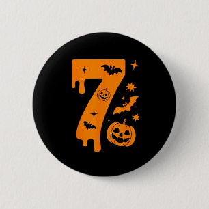 Number 7 Six Seven 6 7 Meme Funny Design Couples H 2 Inch Round Button