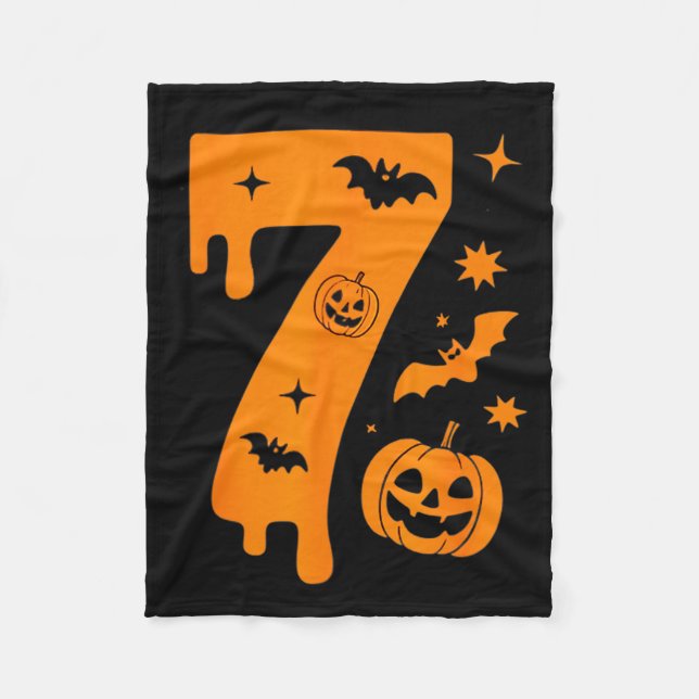Number 7 Six Seven 6 7 Meme Funny Design Couples H Fleece Blanket (Front)