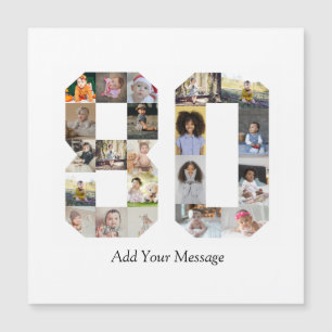 Number 80 Photo Collage