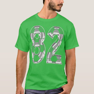 Number 82 Jersey 82 Mom Player Fan 2 T-Shirt