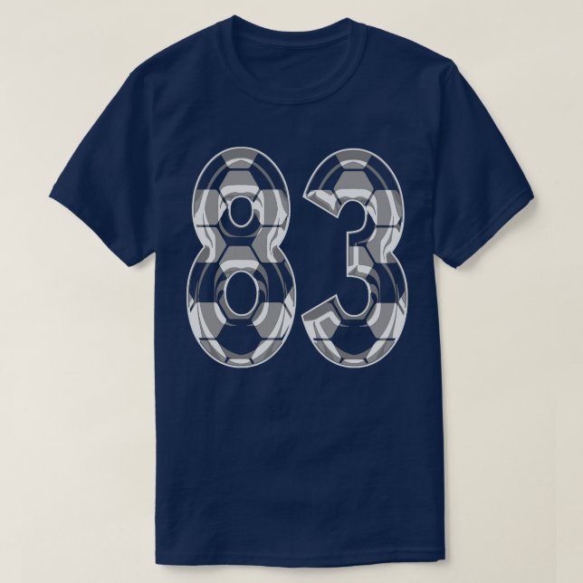 Number 83 Jersey 83 Mom Player Fan T-Shirt (Design Front)
