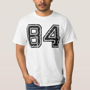 Number #84 Sports Jersey Retro Vintage Lucky No. T-Shirt