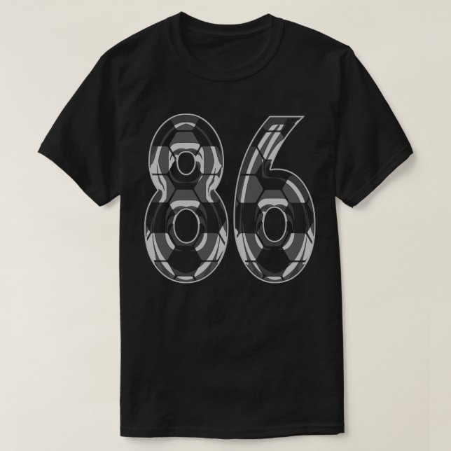 Number 86 Jersey 86 Mom Player Fan T-Shirt (Design Front)