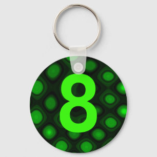 Number 8 keychain