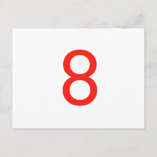 Number 8 postcard