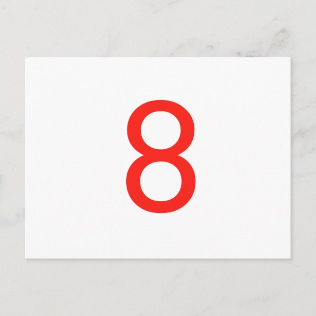 Number 8 postcard (Front)