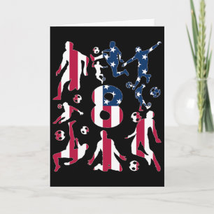 Number 8 Years Soccer 8th Birthday  Card