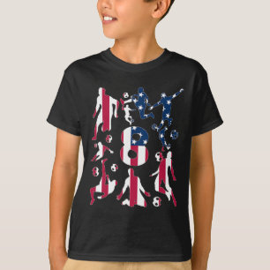 Number 8 Years Soccer 8th Birthday  T-Shirt