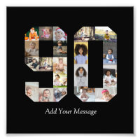 Number 90 Photo Collage
