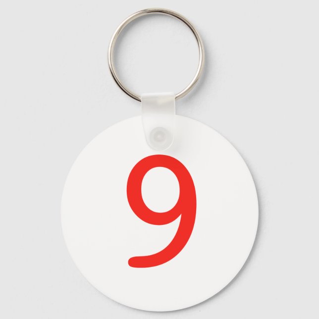 Number 9 keychain (Front)