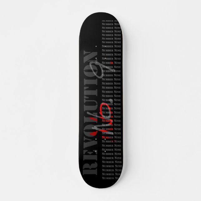 number 9 skateboard (Front)