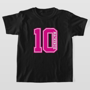 Number And Name Personalized Varsity  T-Shirt