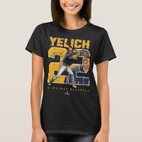 Number and Portrait Christian Yelich Milwaukee MLB