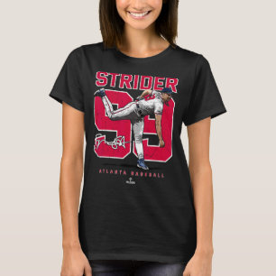 Number and Portrait Spencer Strider Atlanta MLBPA T-Shirt