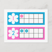 Number Cards, Preschool Counting Flash Cards 1-4