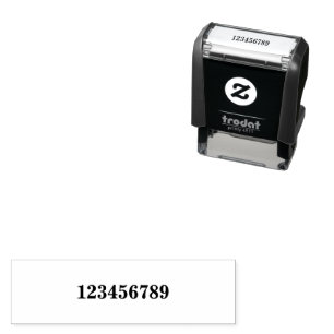 Number Custom Date Stamp