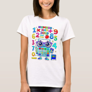 Number Day 2026 Cute Calculator Math T Shirt