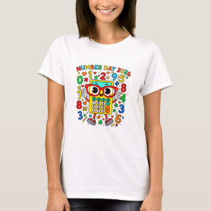 Number Day 2026 Cute Maths Calculator T Shirt