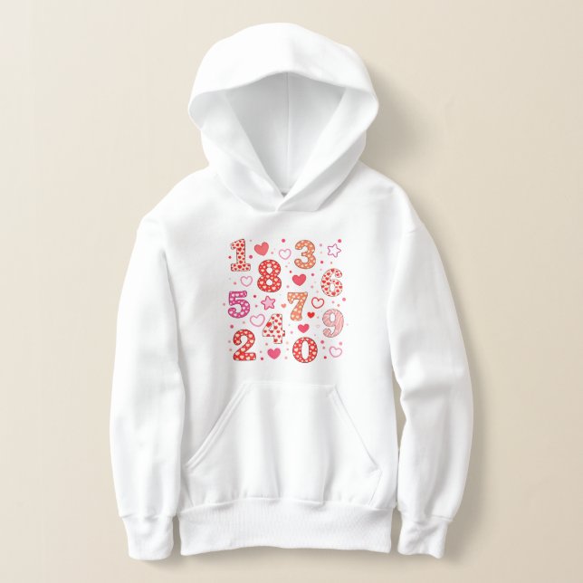Number Day 2026 Maths Hoodie for Kids (Poser)