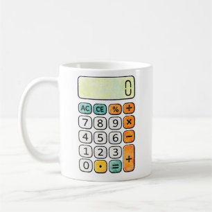 Number Day Calculator Math Design for Kids Coffee Mug