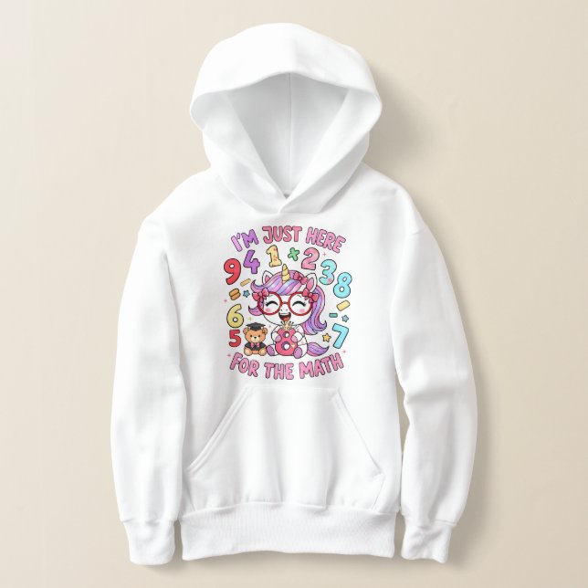 Number Day Funny Maths Hoodie for Kids and Teacher (Poser)