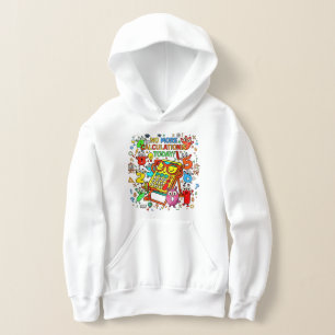 Number Day Kids Hoodie   Fun Colourful Numbers