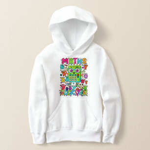 Number Day Kids Hoodie   Maths Rock Star Design