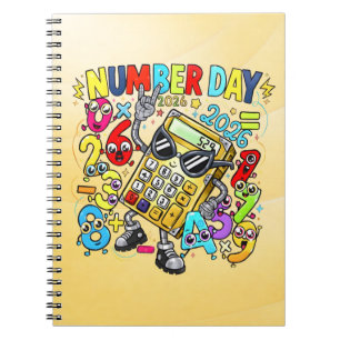 Number Day Maths Notebook Fun Calculator Numbers