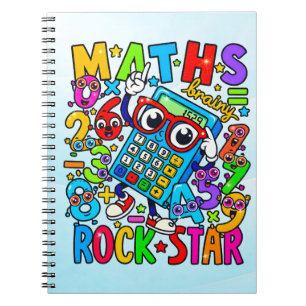 Number Day Maths Notebook Maths Rock Star