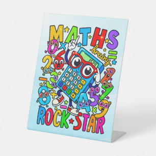 Number Day Maths Rockstar Pedestal Sign