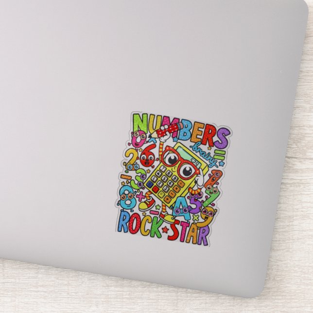 Number Day Maths Sticker for Kids UK Classroom (Détail)