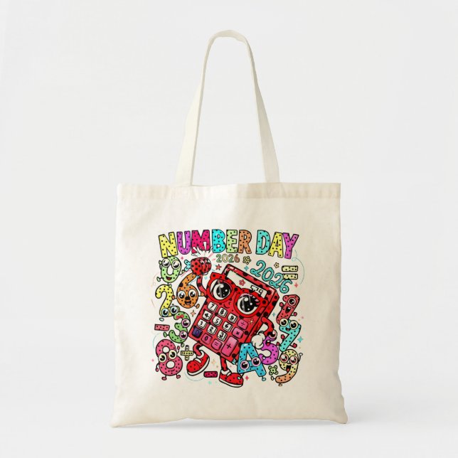 Number Day Tote Bag | Fun Maths Numbers (Devant)