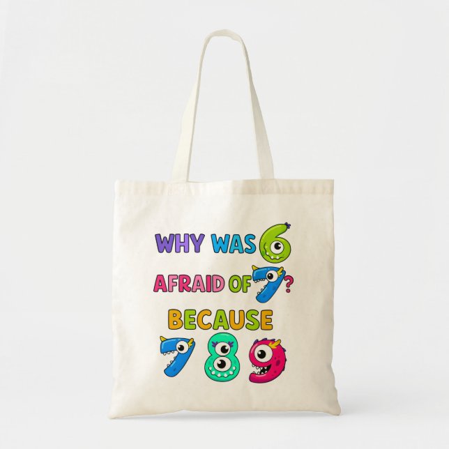 Number Day Tote Bag | Funny Maths Numbers (Devant)