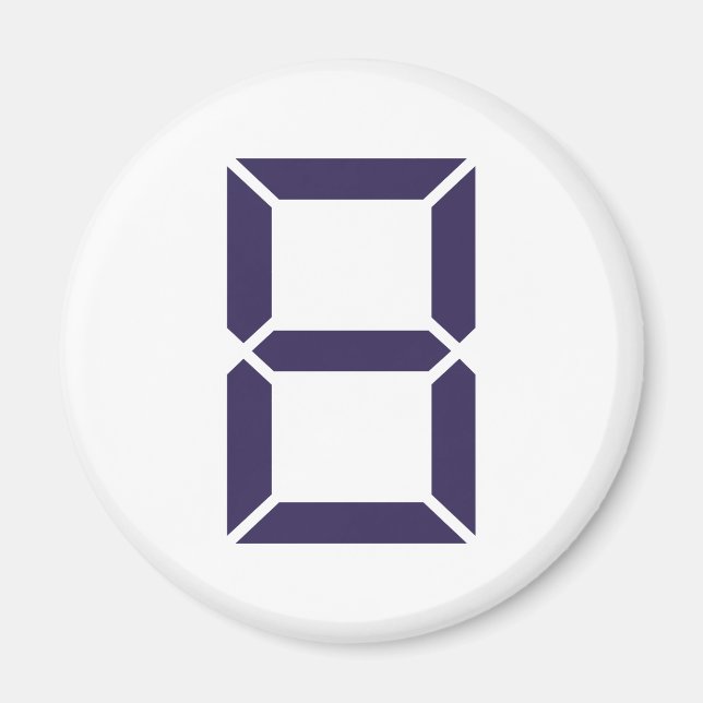 Number - Eight - 8 Magnet (Front)