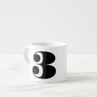 Number Espresso Coffee Mug