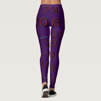 Number Eye Chart Leggings