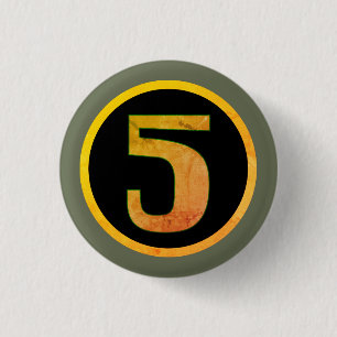 number five 1 inch round button