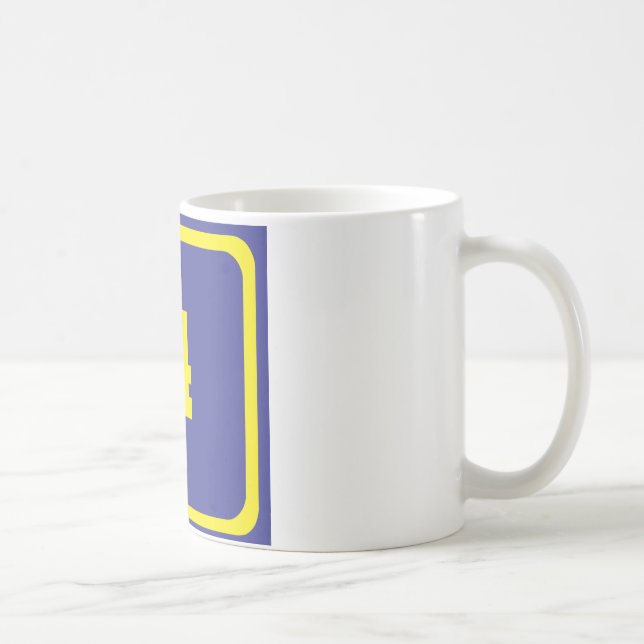 number four coffee mug (Right)