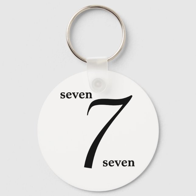 Number Keychain (Front)