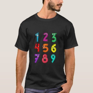 Number Learning calculator costume matc day Math O T-Shirt