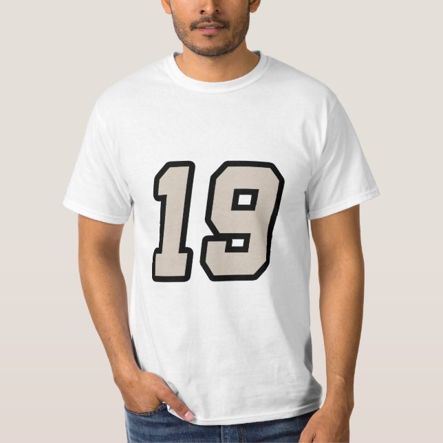 Number Nineteen 19 T-Shirt (Front)