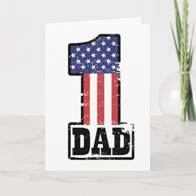 Number One American Dad Card (Front)