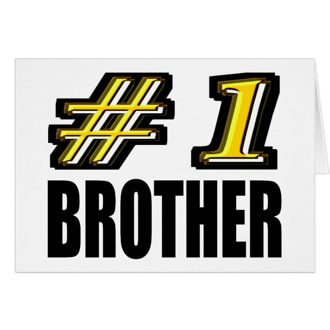 Number One Brother (Front Horizontal)