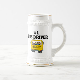 Number One Bus Driver Beer Stein