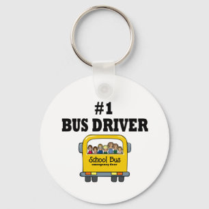 Number One Bus Driver Keychain