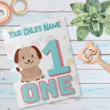 Number One Cute Dog Puzzle | Personalized
