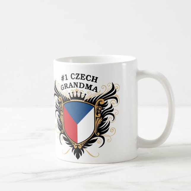 Number One Czech Grandma Coffee Mug (Right)